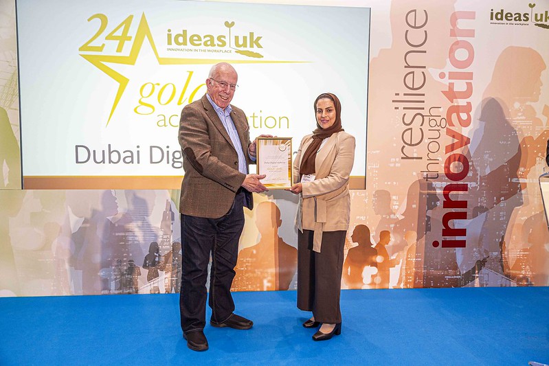 Digital Dubai receives the Certificate of Excellence in Ideas and Innovation Management from the British IdeasUK Foundation